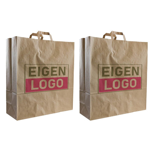 Budget papieren tas 46x16x49cm - Logo bedrukking