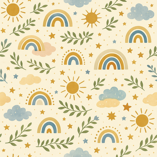 Inpakpapier Boho Sky 30cm x 200mtr