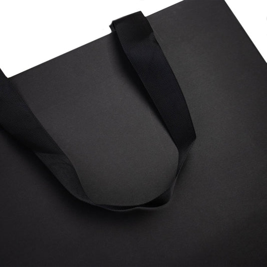 10x cadeautasjes Mat Zwart Extra groot