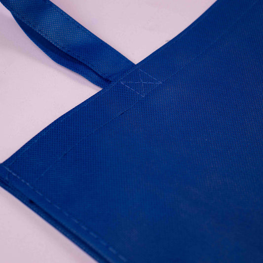 10x Shopper Dark Blue non woven 42x12x35cm