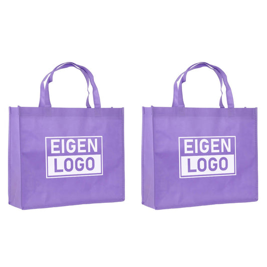 Shopper bedrukken Lila non woven 42x12x35cm