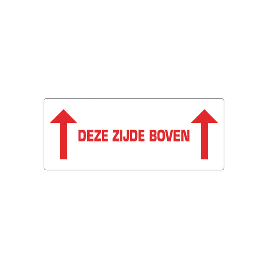 500x Etiket 'Deze zijde boven'