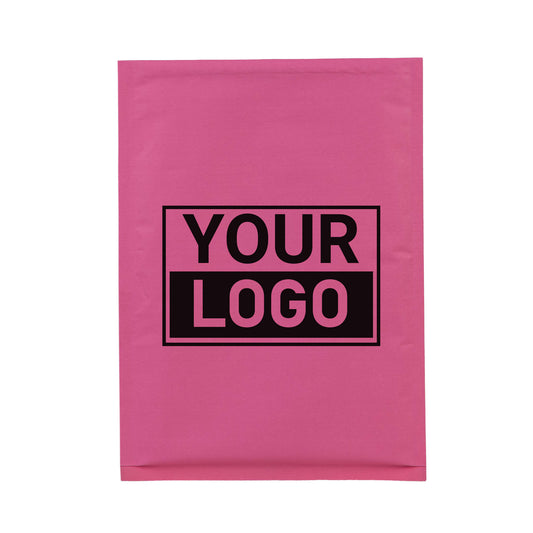 Roze bubbel envelop C bedrukken