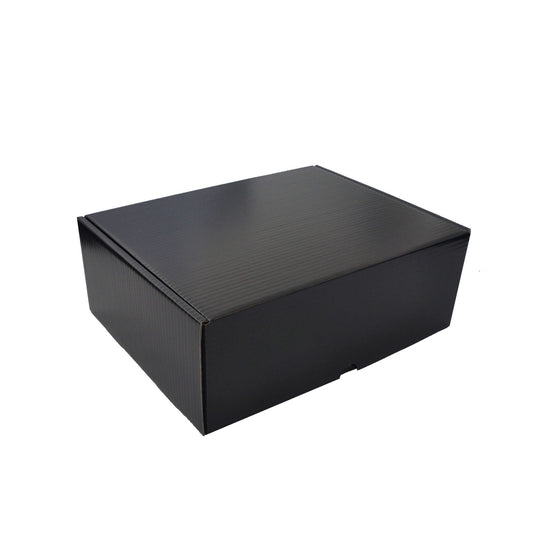 25x postdozen zwart 380x300x140mm