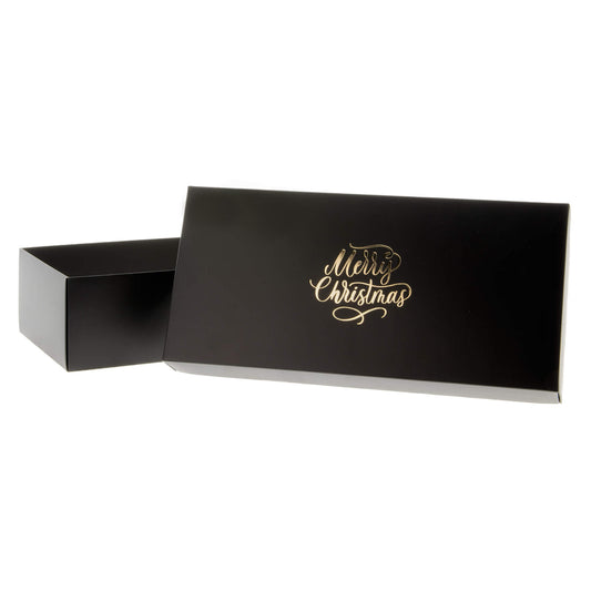 20x Kerst Geschenkdoos Zwart 355x168x94mm