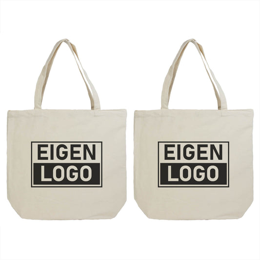 Katoenen tas bedrukken 54x48+14cm Ecru - Spoed