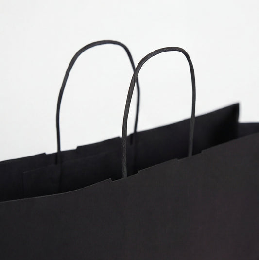 50x papieren tassen Zwart XXL