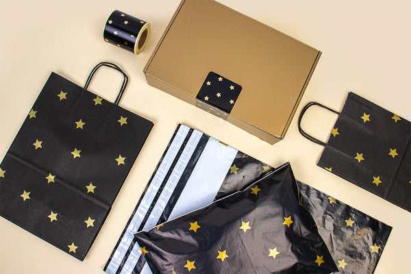 Black Stars Gold: glamoureuze verpakkingen voor luxe producten en cadeaus