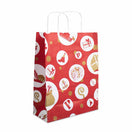 50x Sinterklaas tasjes A5 - Feestelijke Sint - Rood