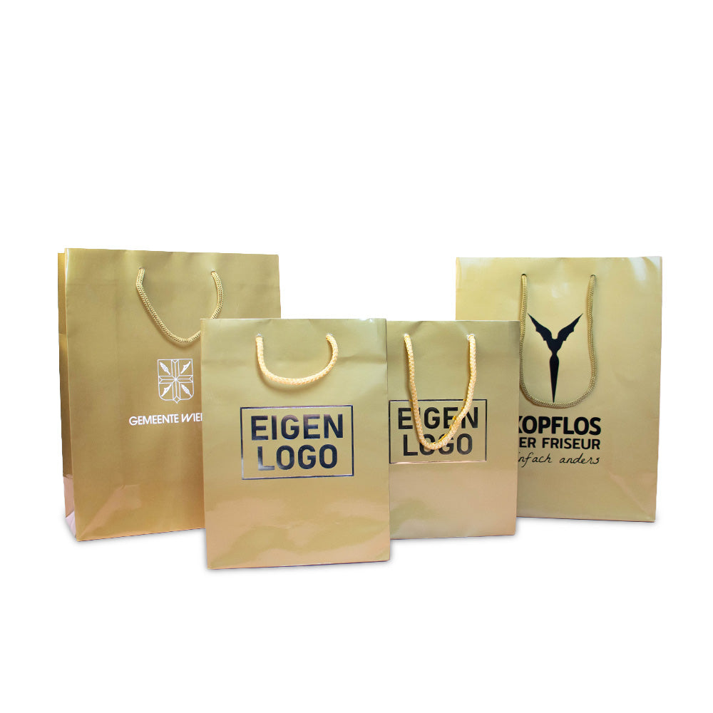 Cadeautasje bedrukken Goud A5