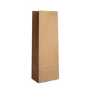 250x Blokbodemzak bruin kraft 10x6x27cm