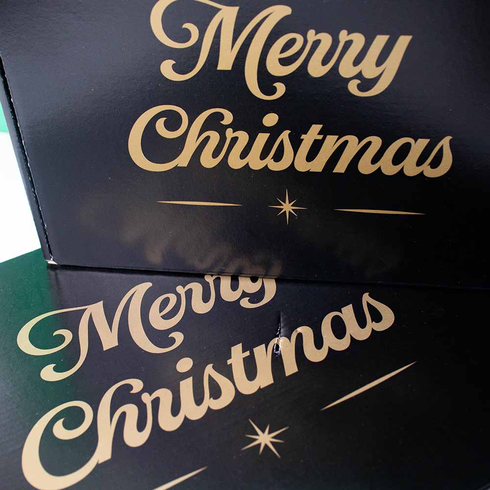 Kerstdozen Zwart 280x190x75mm