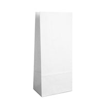 250x Blokbodemzak wit kraft 14x8x32cm