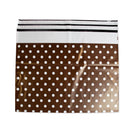 100x verzendzakken Dots brown Large