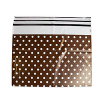 100x verzendzakken Dots brown XL
