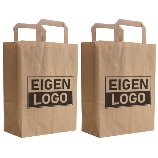 Budget papieren tas 22x12x29cm - Logo bedrukking