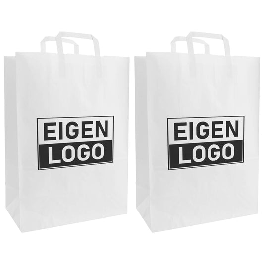 Budget papieren tas 32x13x41cm (A3)- Logo bedrukking