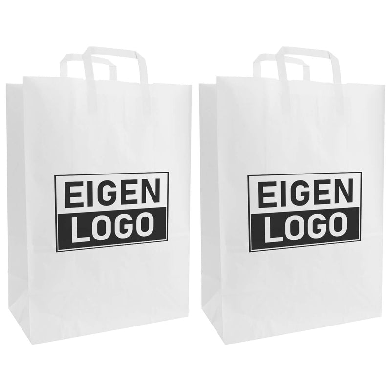 Budget papieren tas 32x13x41cm (A3)- Logo bedrukking