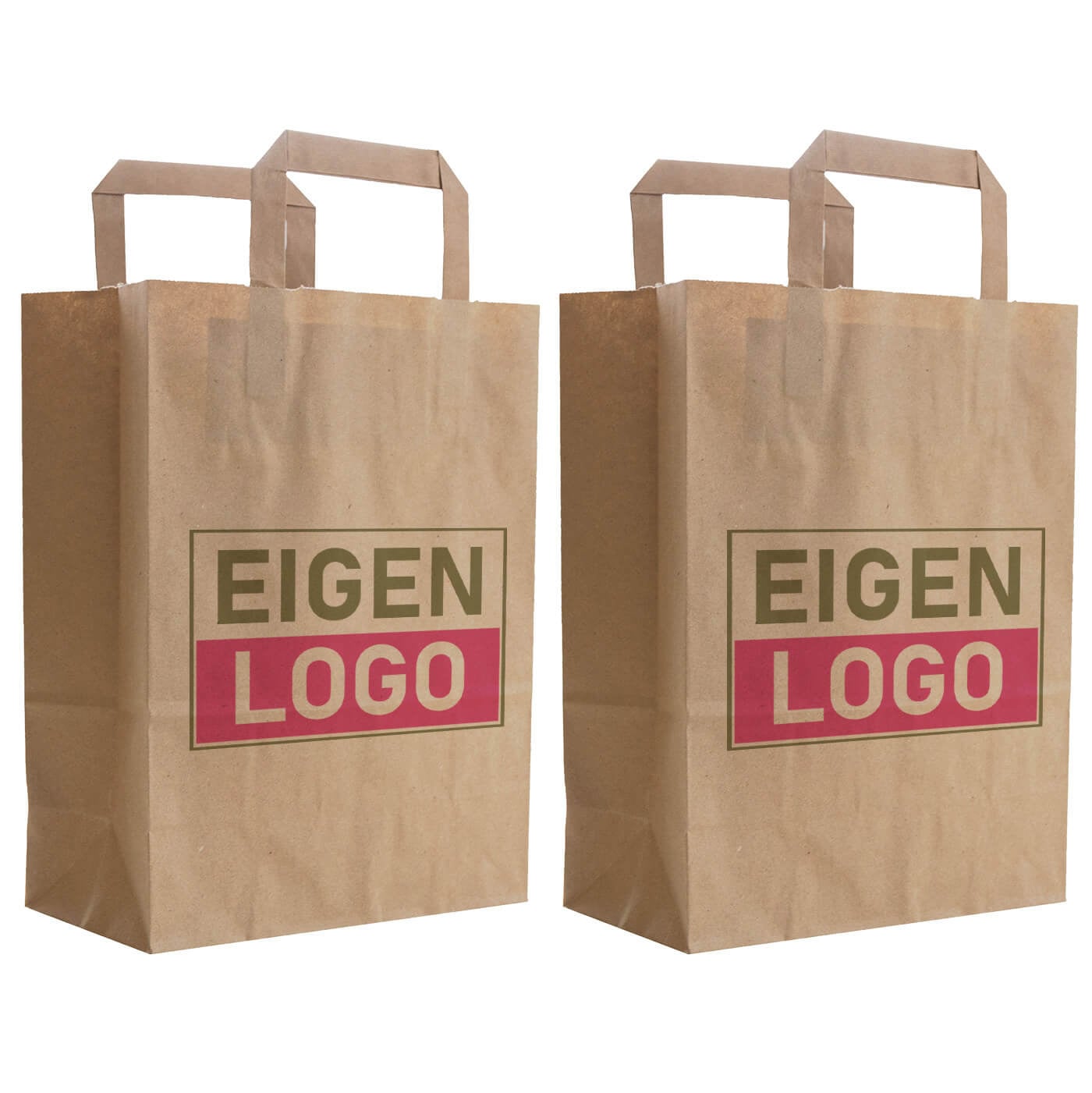 Budget papieren tas 22x12x29cm - Logo bedrukking