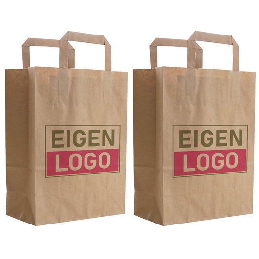 Budget papieren tas 22x12x29cm - Logo bedrukking