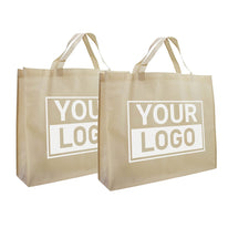 Shopper bedrukken Beige non woven 54x14x45cm - Spoed