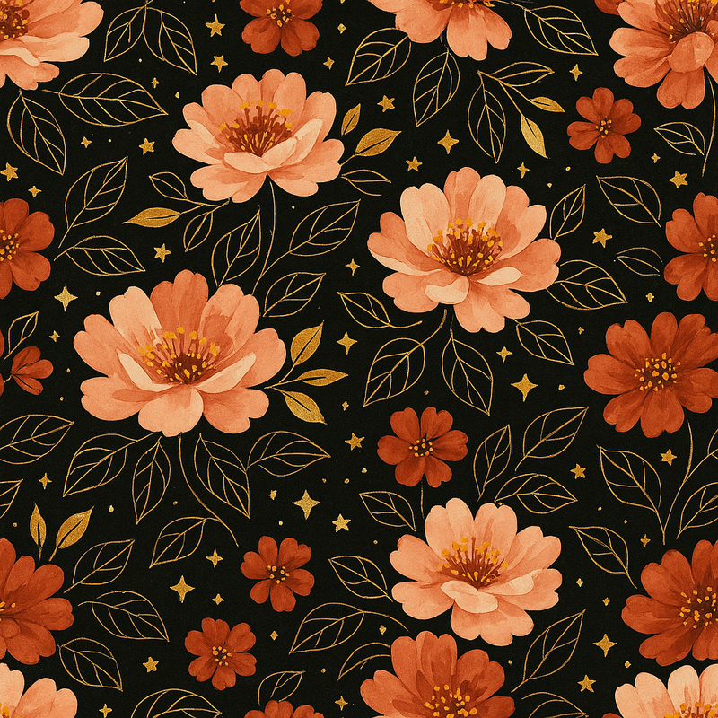Inpakpapier Golden Garden 30cm x 200mtr