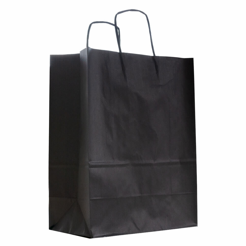 50x Papieren tassen 32+12x41cm met gedraaid handvat