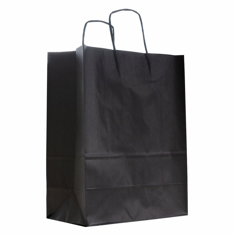 50x Papieren tassen 32+12x41cm met gedraaid handvat