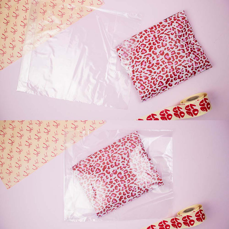 250x Plastic tassen 37x44+2x4cm Transparant