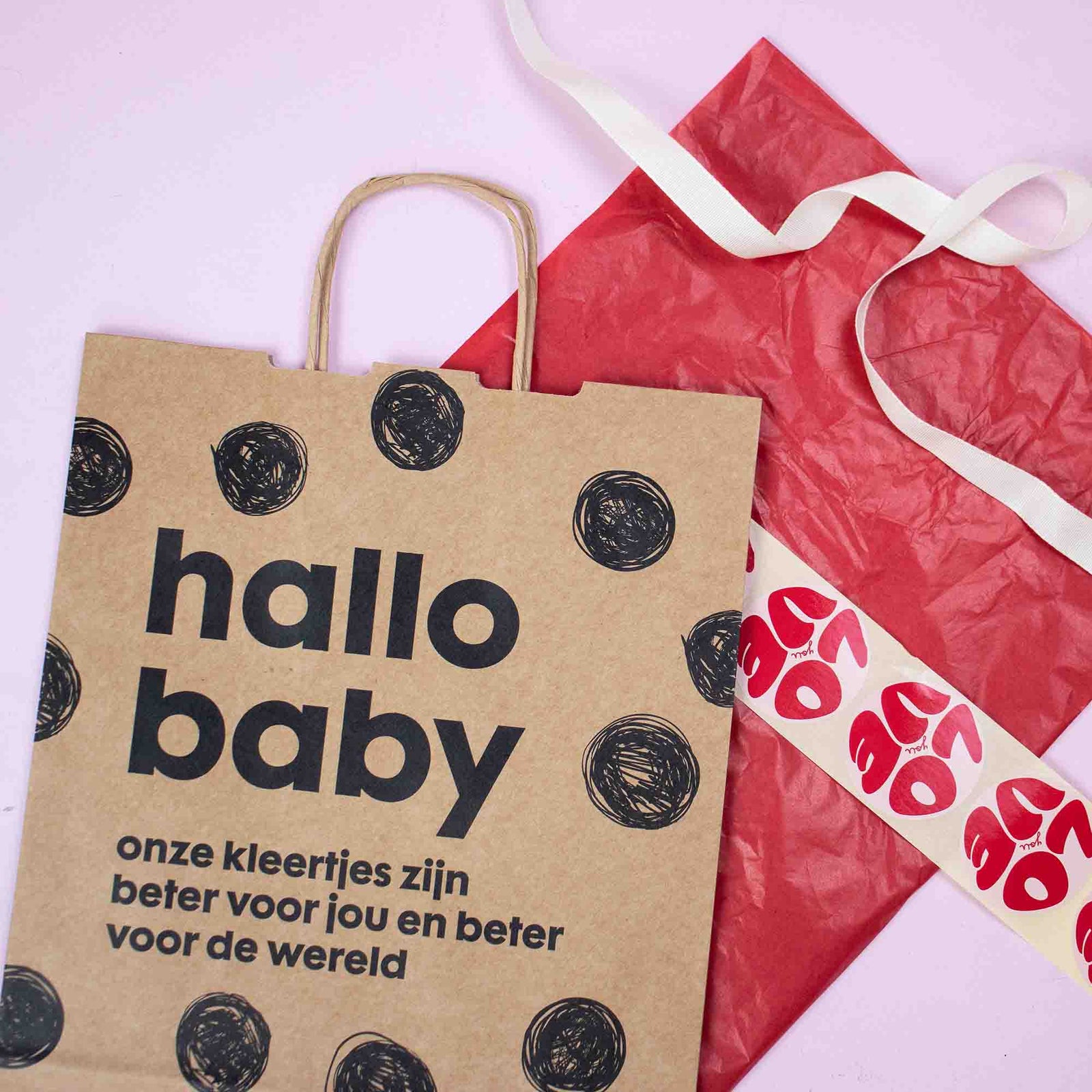 Basic papieren tas 31x12x31cm bedrukken