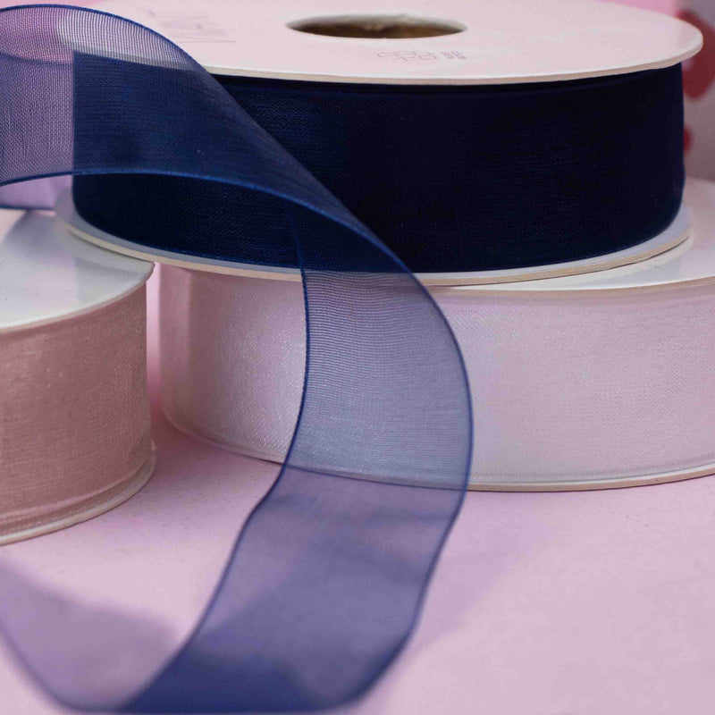 Organza lint Nude 25mm x 50m