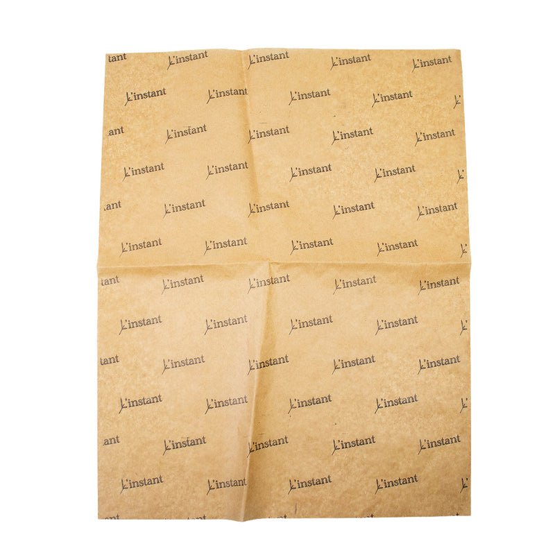 Vetvrij papier bruin bedrukken 15x26cm 1 kleur