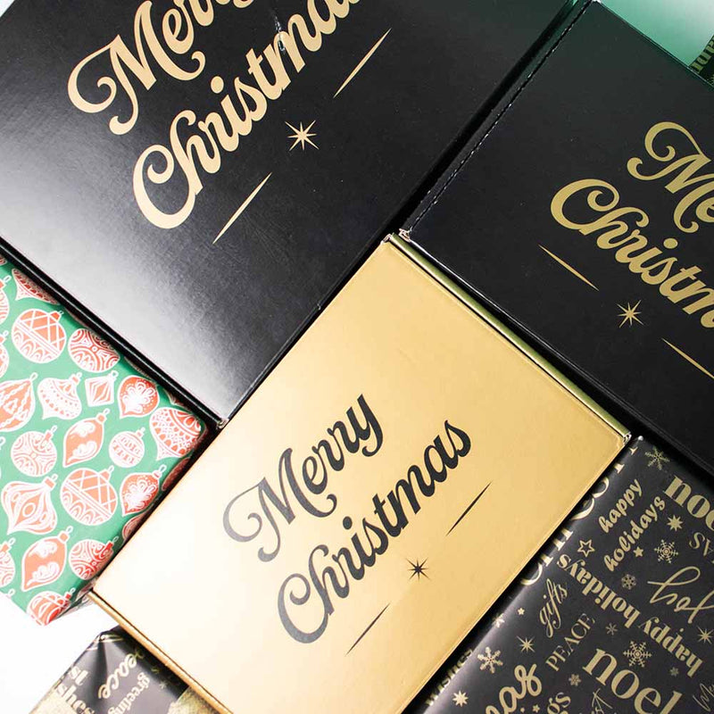 Kerstdozen Zwart 280x190x75mm