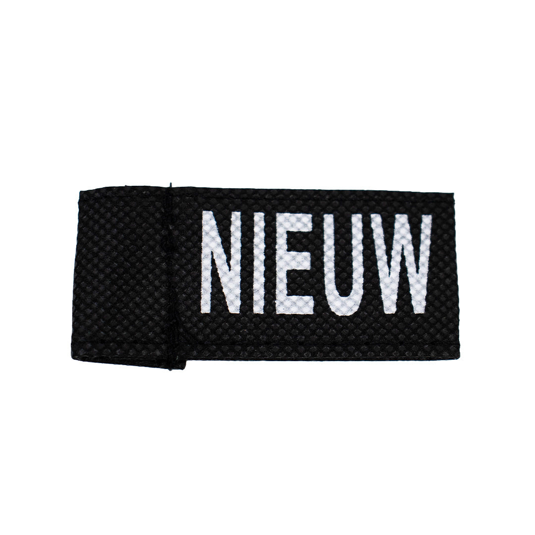 50x Kledinglabel 3x6cm - NIEUW zwart