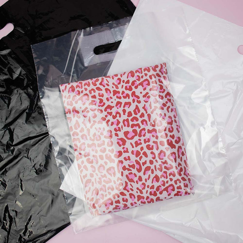 250x Plastic tassen 37x44+2x4cm Transparant