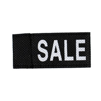 50x Kledinglabel 3x6cm - SALE zwart