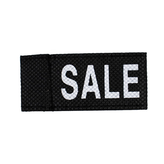 50x Kledinglabel 3x6cm - SALE zwart