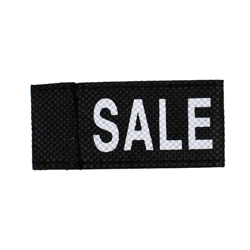 50x Kledinglabel 3x6cm - SALE zwart