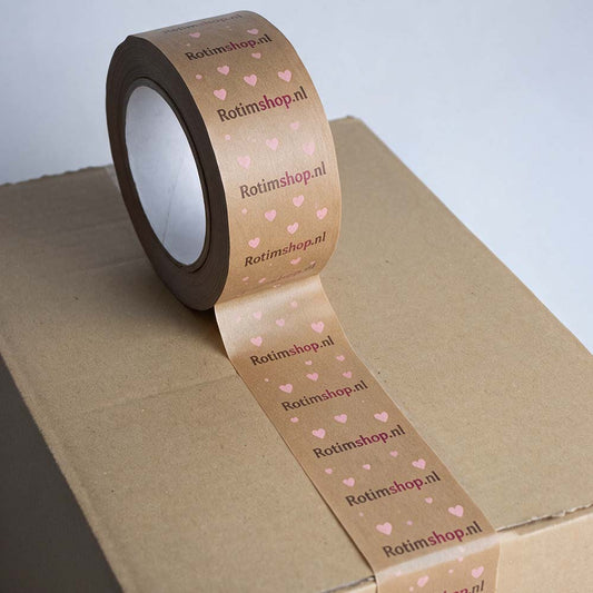 Kraft tape 3 kleuren bedrukt