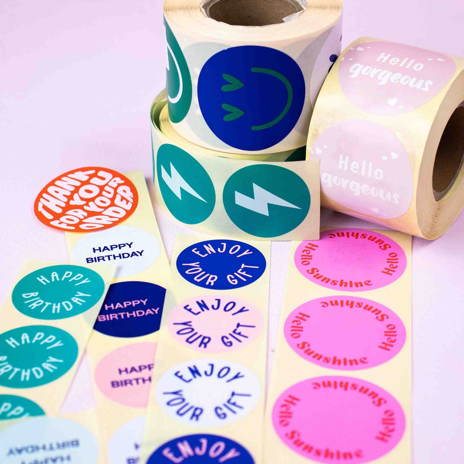 500x sticker 'Bliksem' Groen 40mm