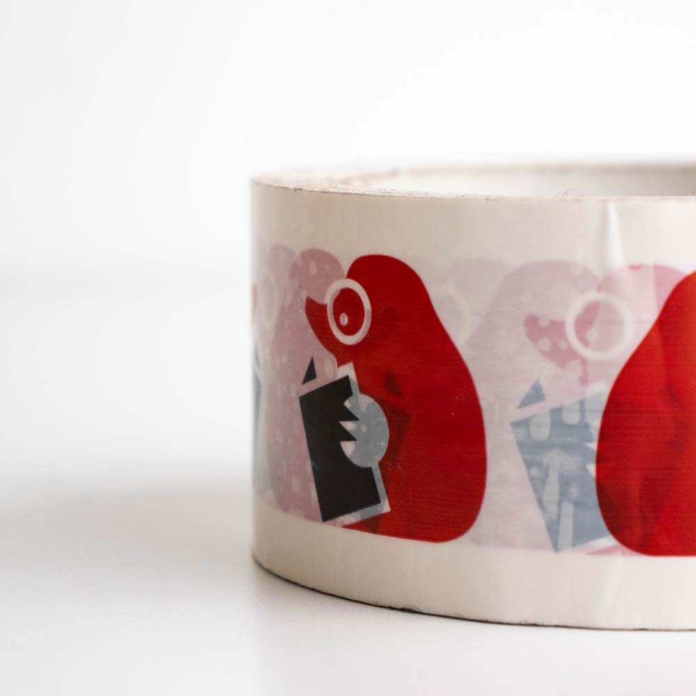 PP Acryl tape 2 kleuren bedrukt