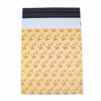 100x verzendzakken Bows Yellow Medium