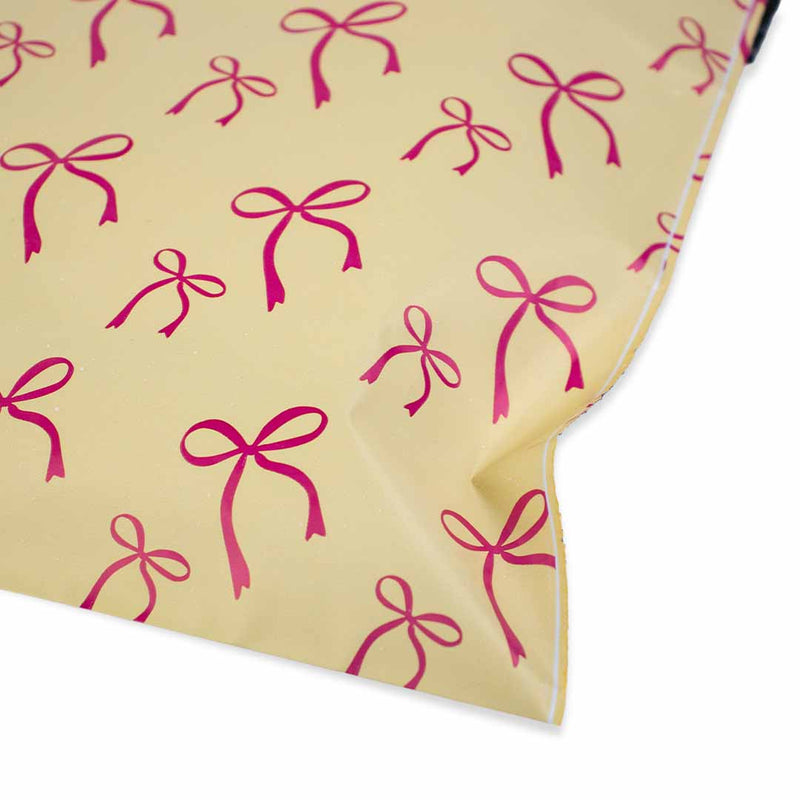 100x verzendzakken Bows Yellow Small