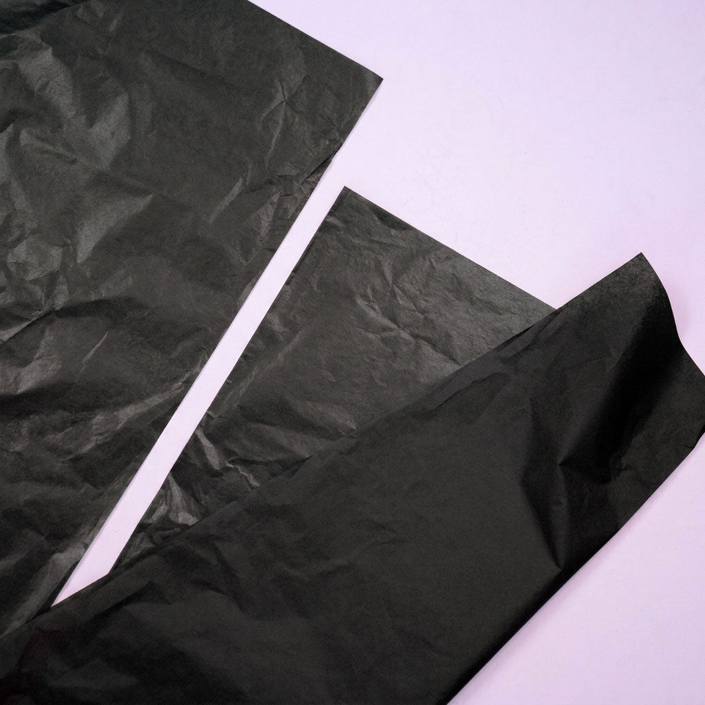Zijdevloei 500x750mm zwart, 240 vel