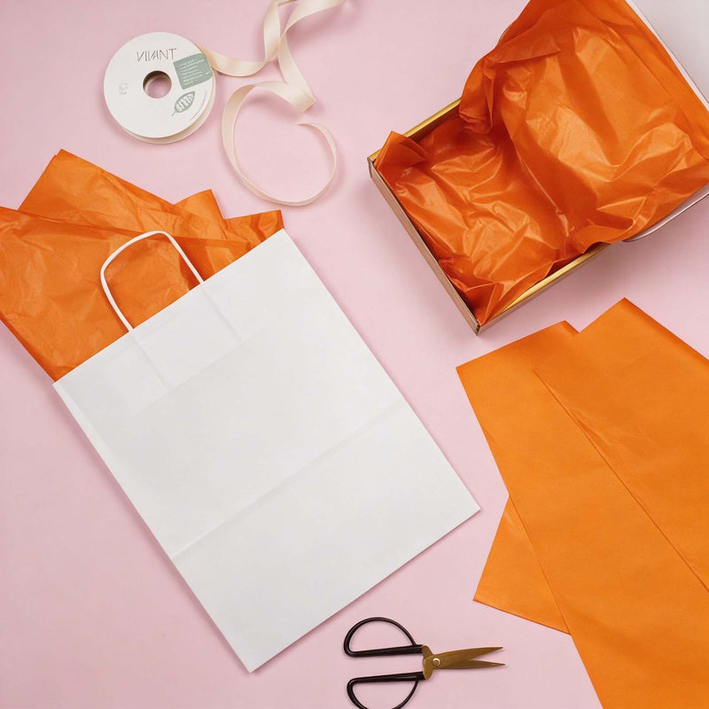 Zijdepapier gekleurd 50x70 cm oranje