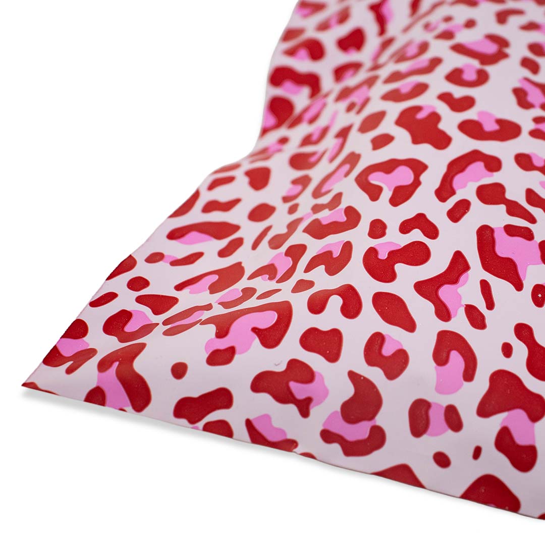 100x verzendzakken Leopard Pink Small
