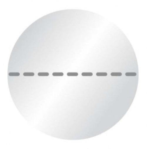 1000x sluitsticker + perforatie Zwart 40mm