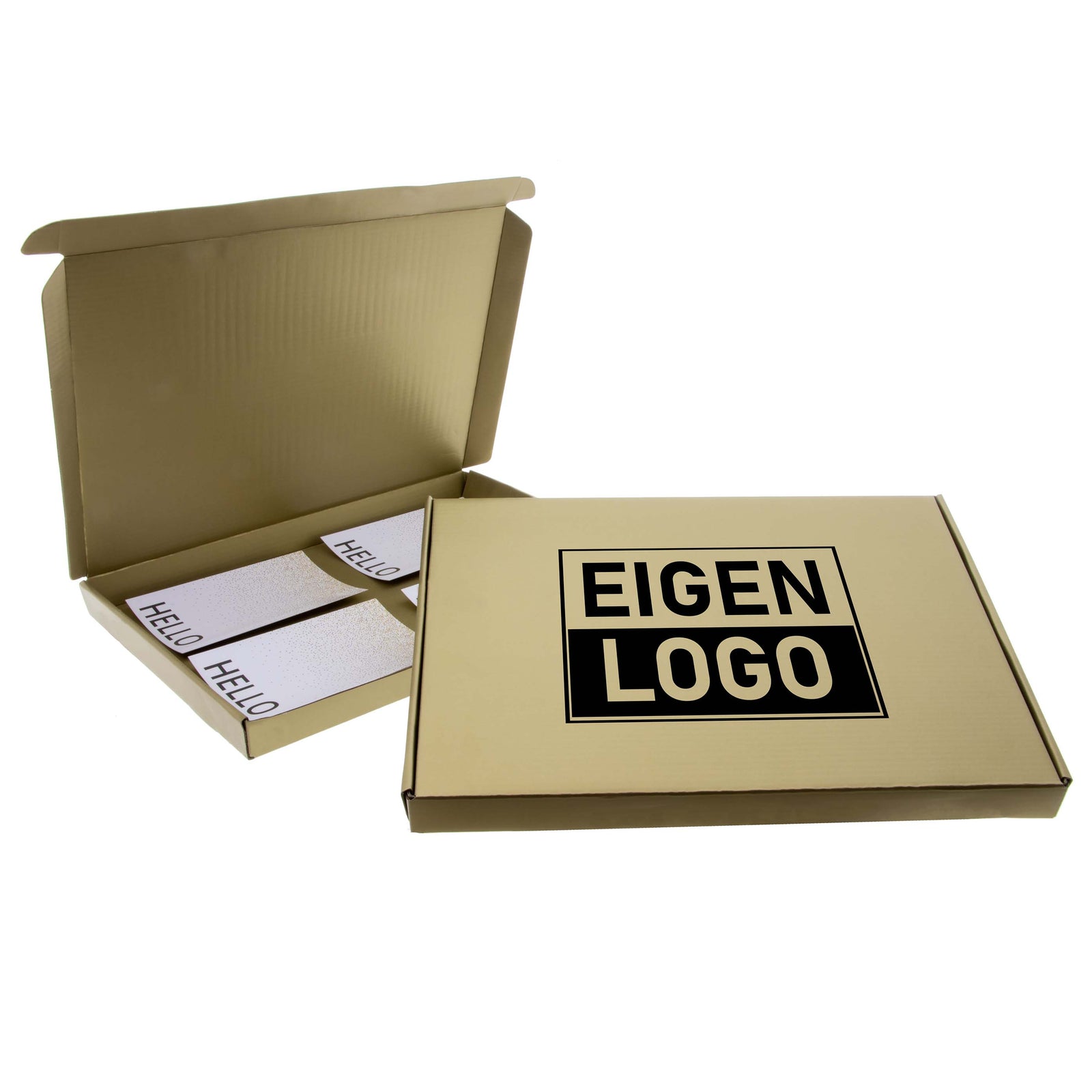 Brievenbusdozen bedrukken Goud A4
