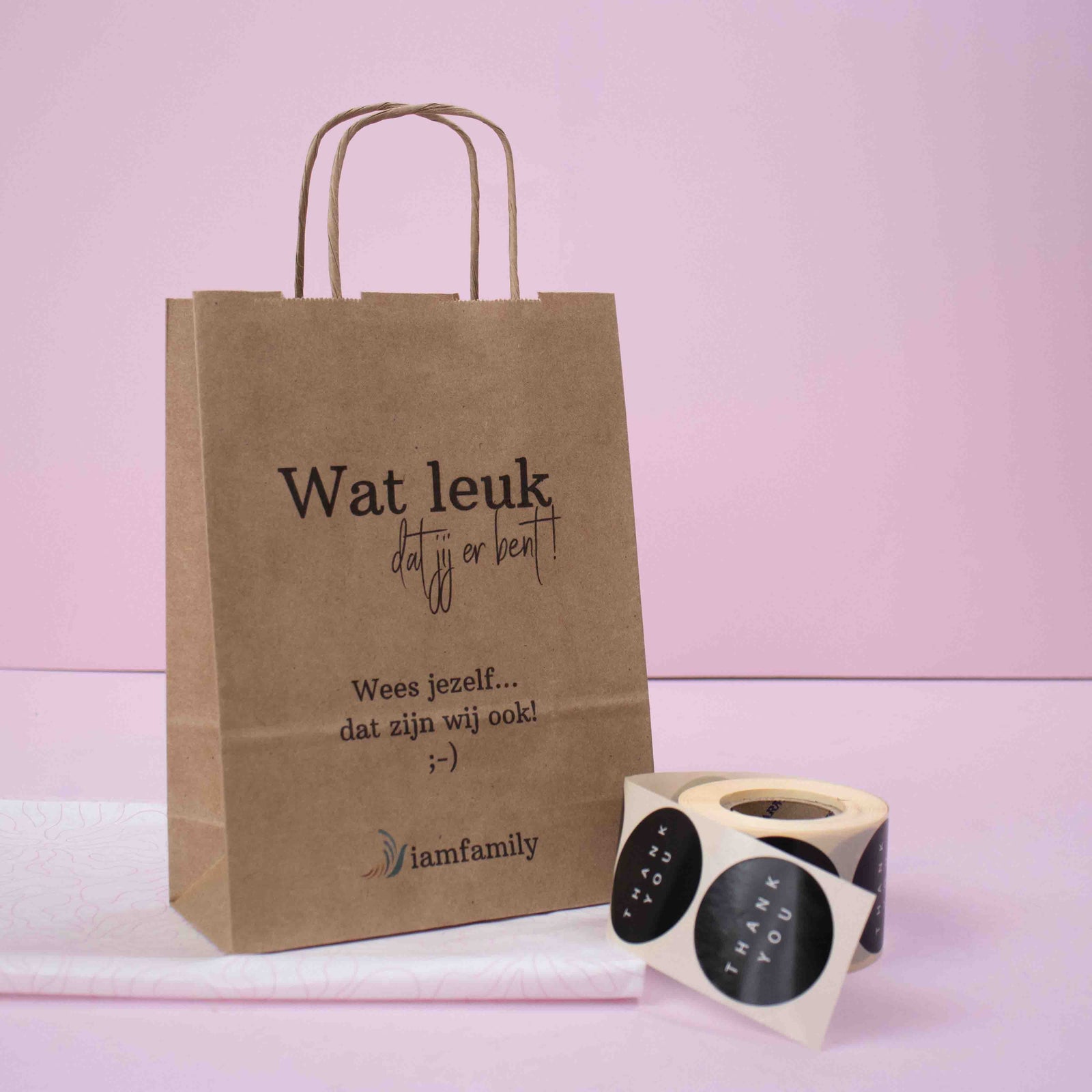 Papieren tassen A5 Bruin kraft bedrukken