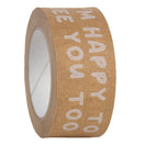 Papieren tape 'Happy to see you' 50mmx50mtr